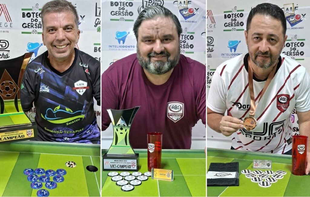 Fernando Martins fica com o título do Brasileirão ABS de Futebol de Mesa Fernando Martins fica com o título do Brasileirão ABS de Futebol de Mesa