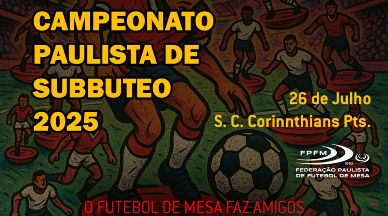 Corinthians sediará o Paulista de 2025 de Subbuteo