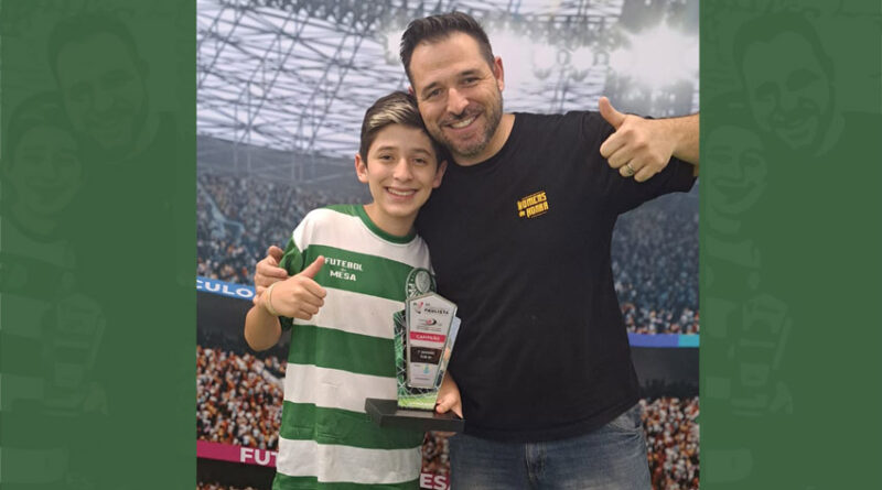 Melinho do Palmeiras Campeão Paulista sub 18