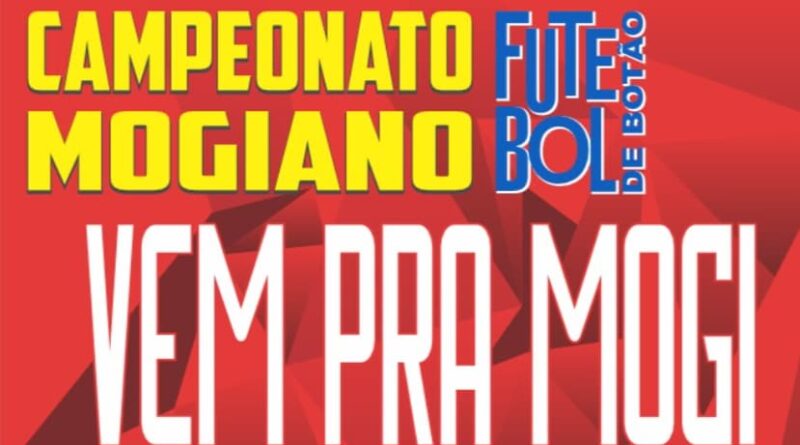 Mogi das Cruzes sediará o Grande Campeonato Mogiano de Futebol de Botão 2026